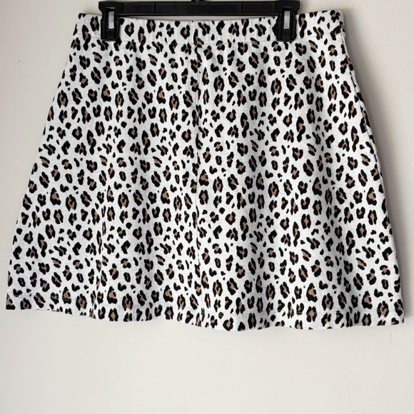 LOFT Leopard Sweater A-Line Mini Skirt - Picture 2 of 4